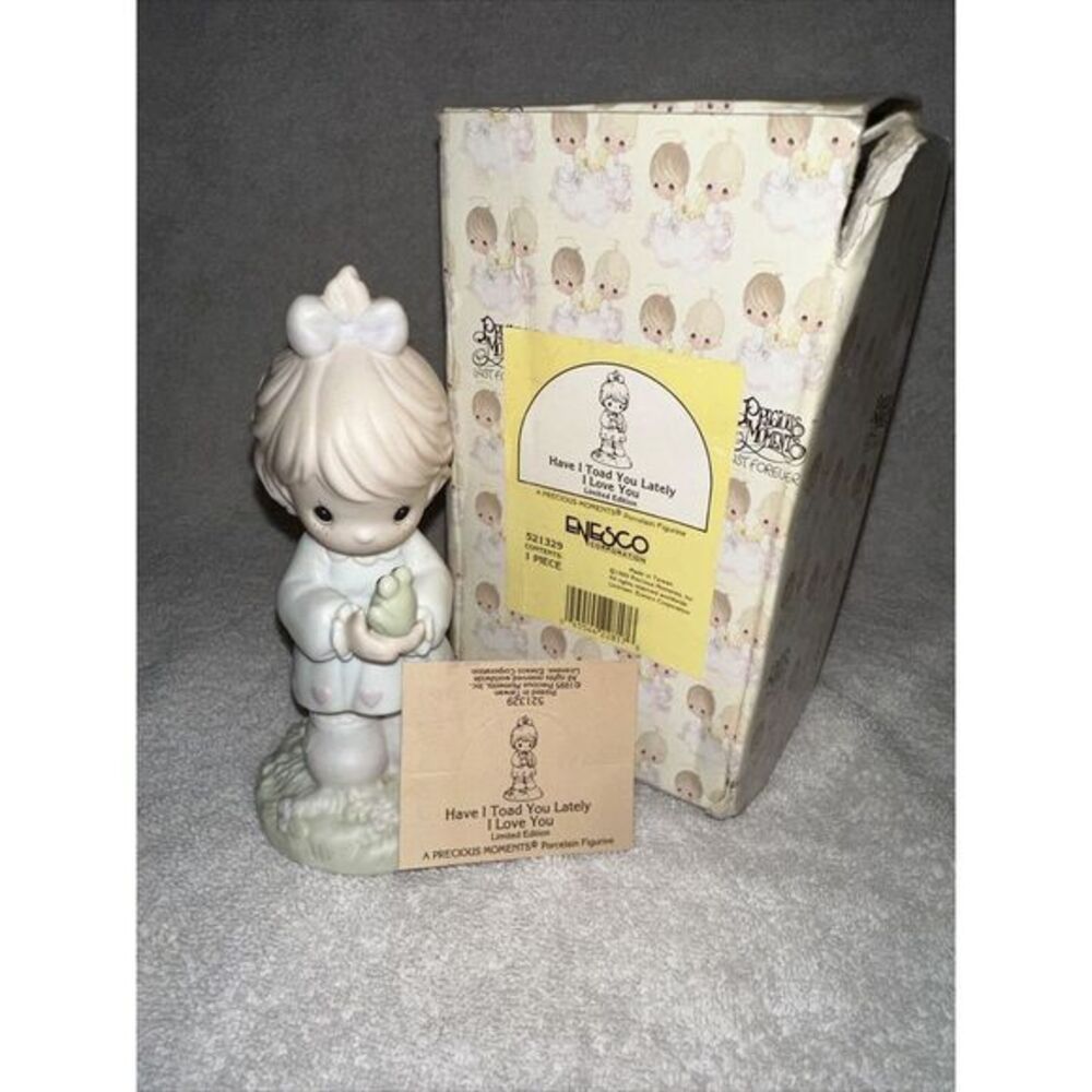 Precious Moments #521329‎ HAVE I TOAD YOU LATELY THAT I LOVE YOU 1995 Retired